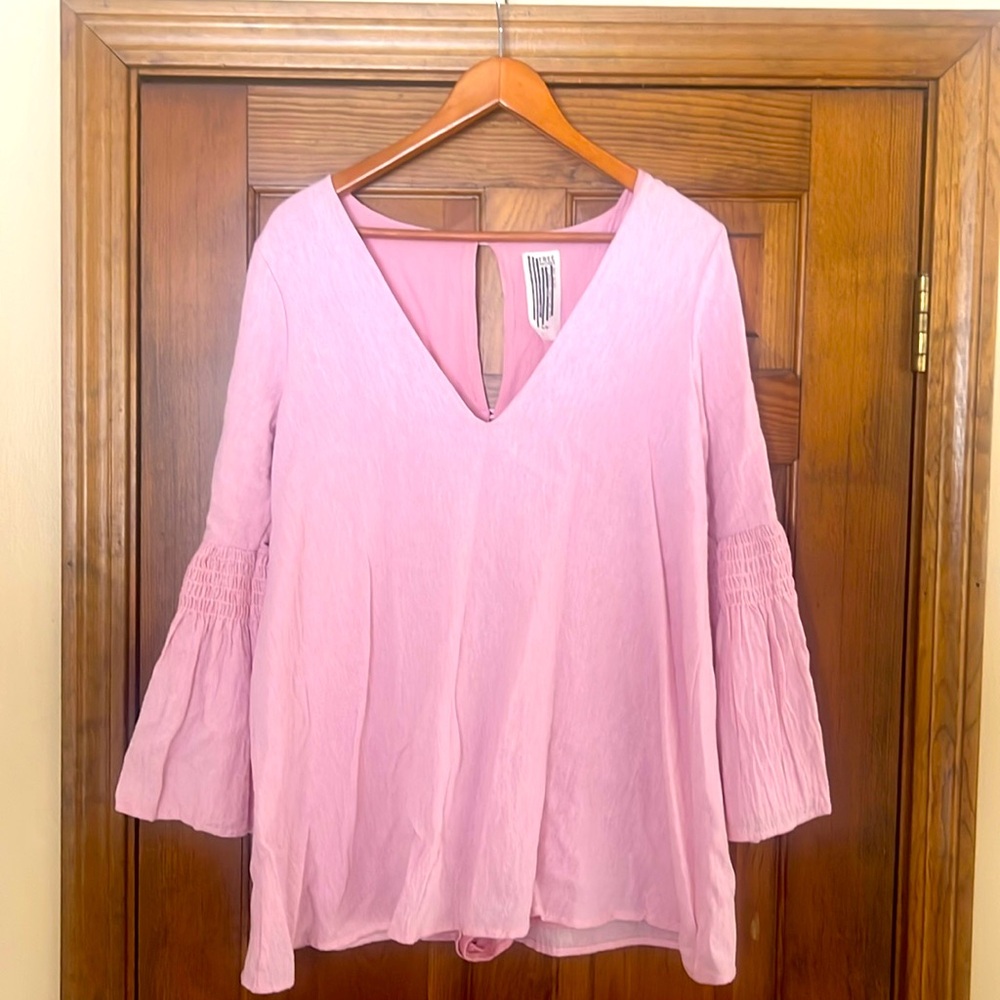 Pink Free People Cotton Romper